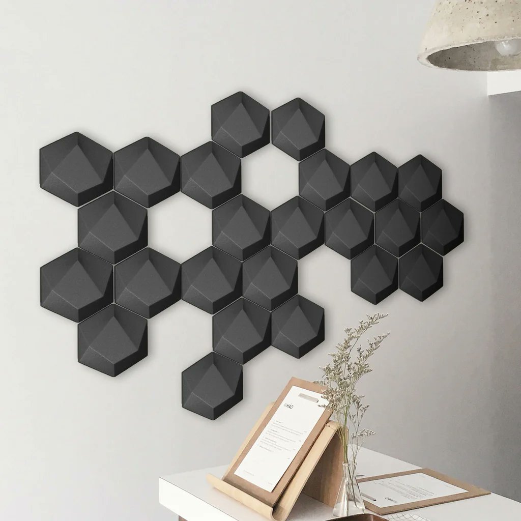 Transform your space with Arrowzoom 3D Hexagon Panels! 🌟 Elevate your decor and enhance acoustic comfort. Easy to apply, easy to love! 
.
➡️follow @Arrowzoom 
.
#arrowzoom #HexagonPanels #AcousticDesign
