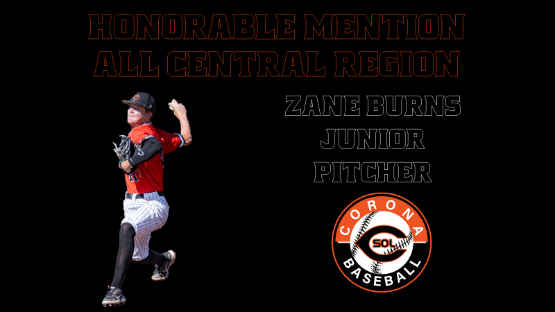 Congrats to 2025 RHP @burnszane11 on being selected an All Central Region Honorable Mention. Zane made four starts going 3-1 with a 2.07 ERA and striking out 14. We look forward to a full year of him leading the pitching staff next season. #3.57%
