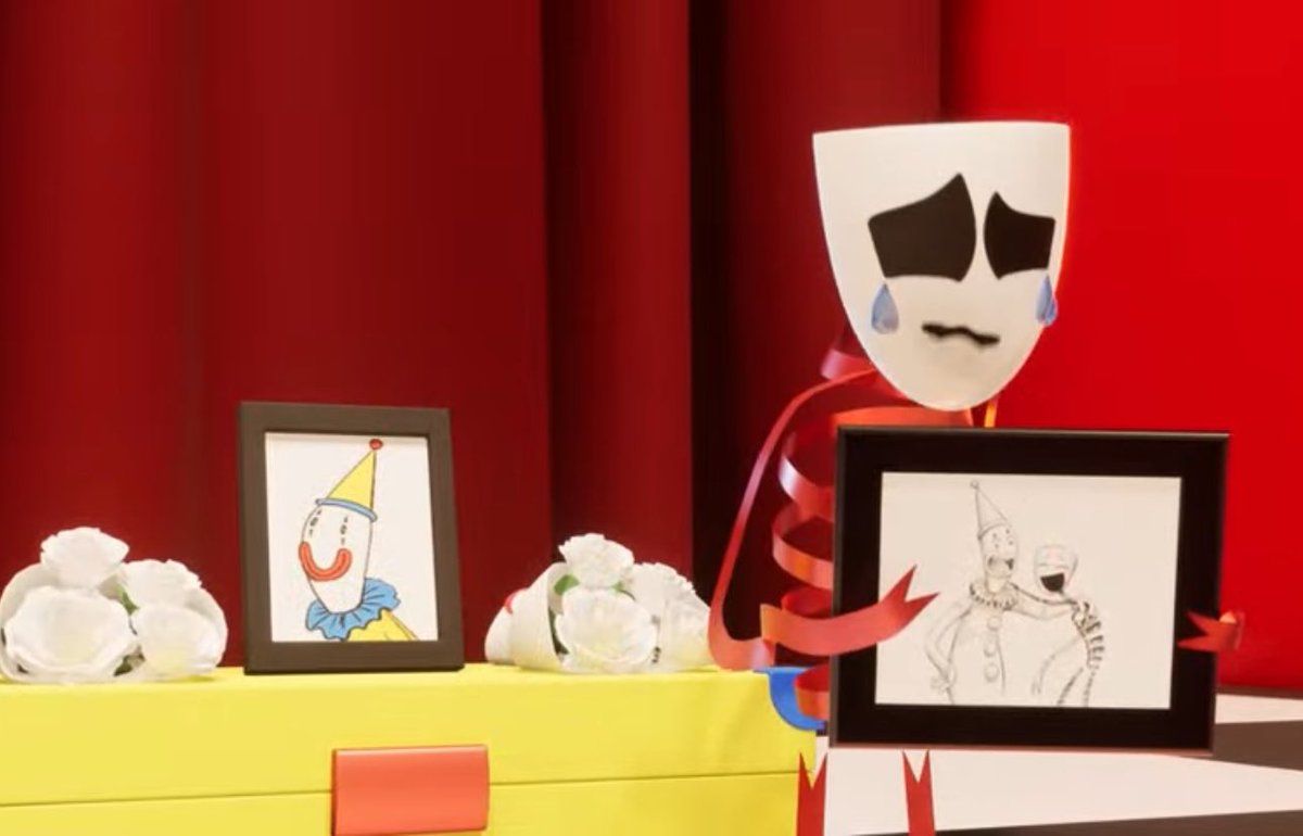 jaxsappendix183's tweet image. TADC SPOILERS

/
/
/

WHY WAS KAUFMO’S FUNERAL SO SAD WTFFFF #TheAmazingDigitalCircus #TADC