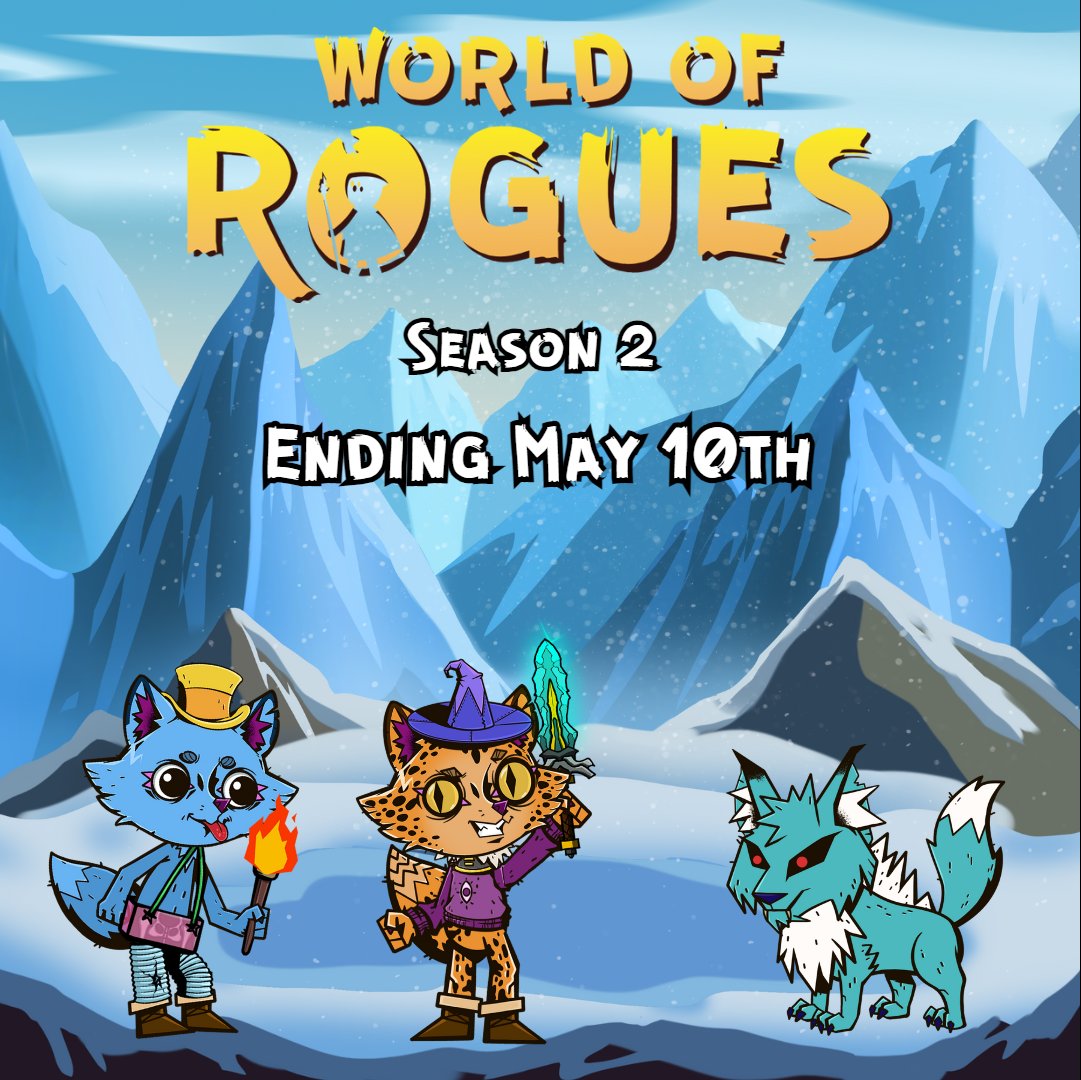 World of Rogues Season 2 ends in a week 🚨 Get in the top 10 leaderboard before the end of the season to secure your prize 🏆 Also join tomorrow's fishing competition for a chance of winning a legendary loot box 🎉 #Web3gaming #Polygon #NEAR