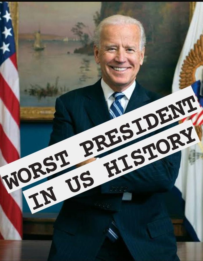 Is Joe Biden the worst president ever in US history!!?   

Yes or No