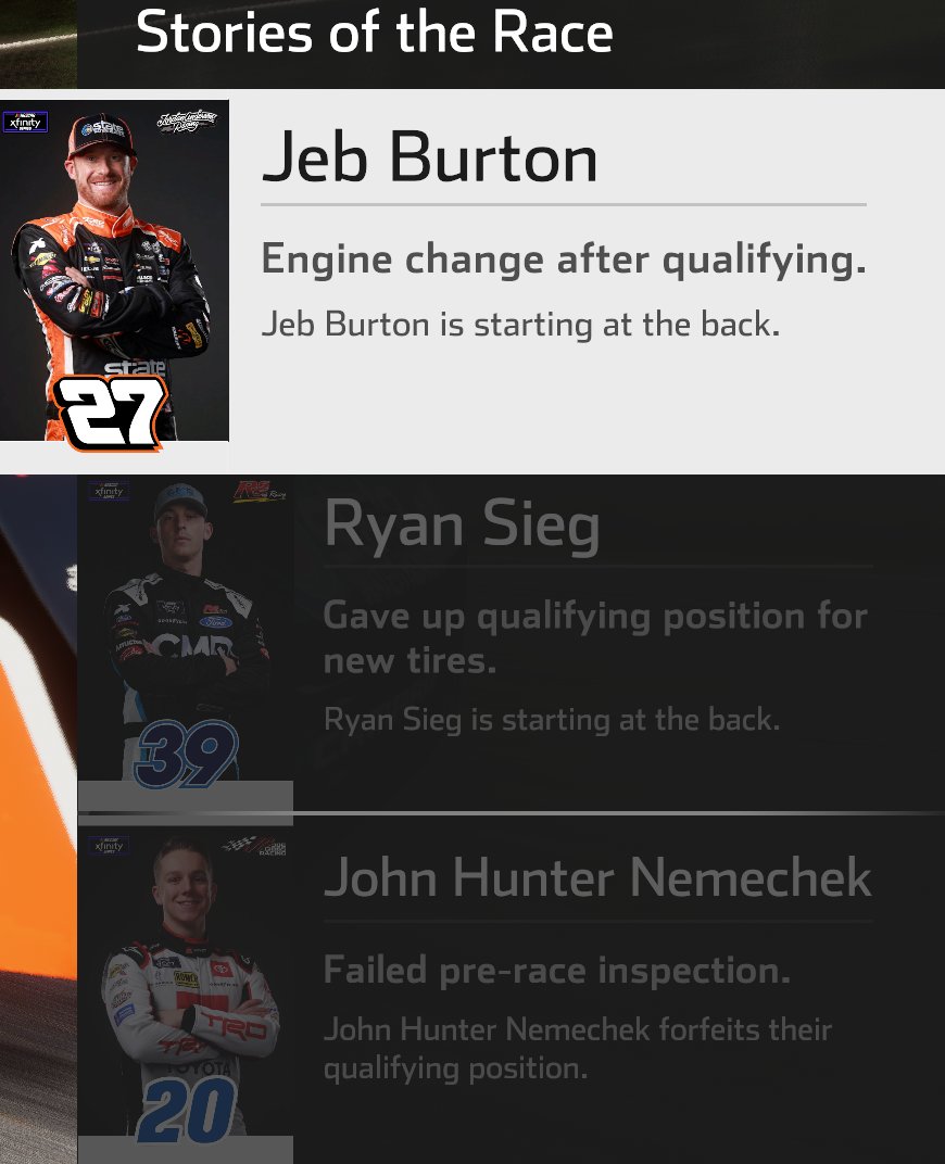 LuckyCarSeries's tweet photo. Unfortunate for @JRfan_8, @_Hampter_, and @Murilo_1604 as they had issues and have been sent to the back of todays field https://t.co/eGAaaS4Iev