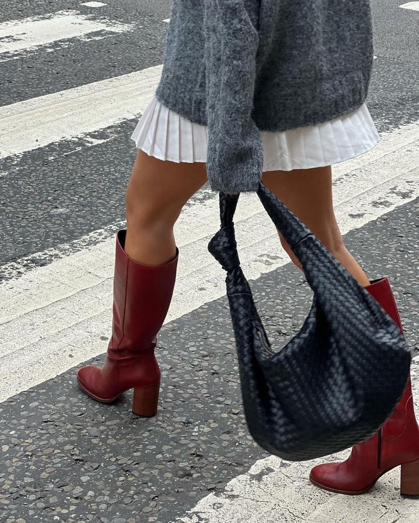 cherry red boots