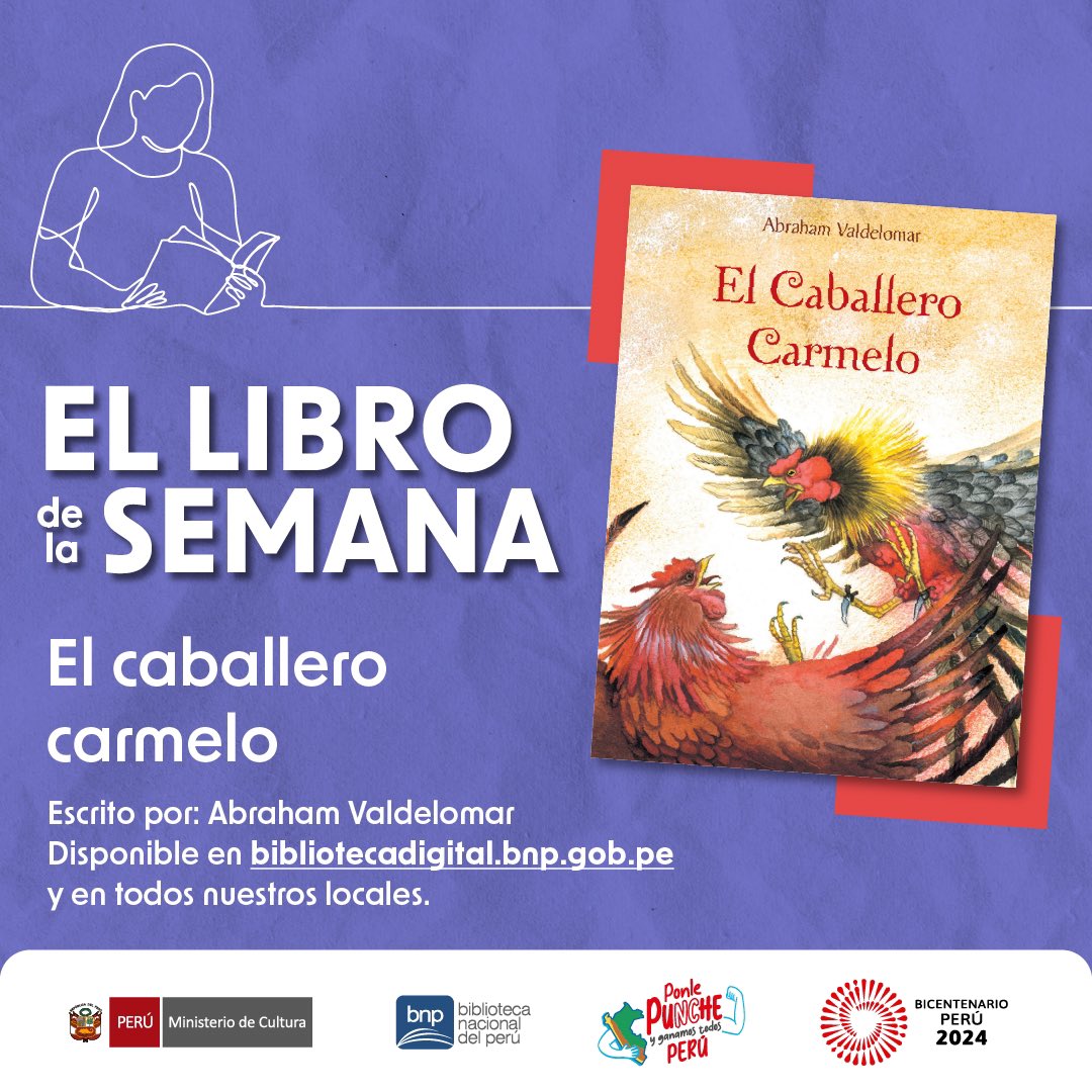 #LibroDeLaSemana | 📌 Te recomendamos el libro “El Caballero Carmelo”, antología de cuentos ✍️ del reconocido escritor y poeta Abraham Valdelomar, considerado uno de los mejores cuentistas del Perú. 🇵🇪