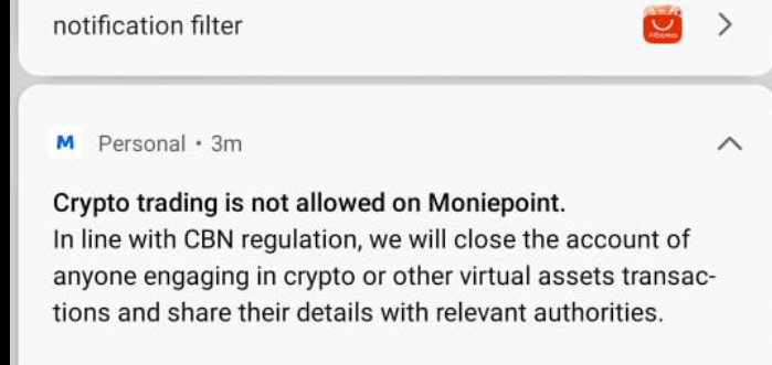 Central Bank of Nigeria playing double standards .
Crypto is their problem not Politicians saving in dollars in Nigeria accounts 🥱. If Peter Obi tackle them now uncle Bayo Onanuga will tweet and delete😩
Confused leaders and hypocritical CBN😒