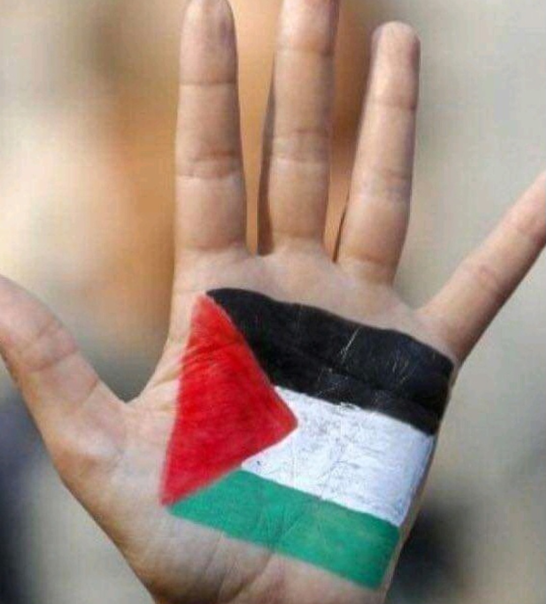 Alzo mi mano desde #Cuba por una Palestina Libre.