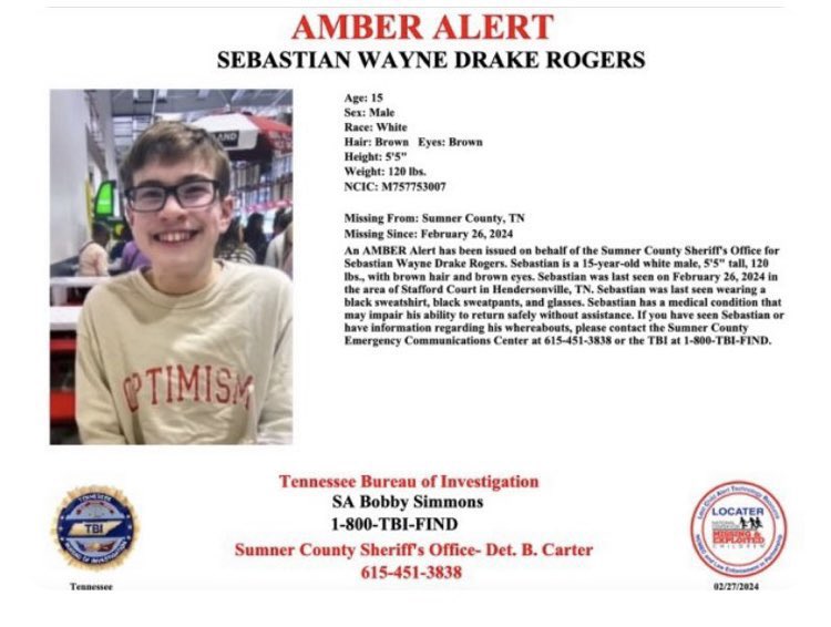 I just want #SebastianRogers found safe. 🩵 Keep sharing his #AmberAlert - he could be anywhere. #Missing