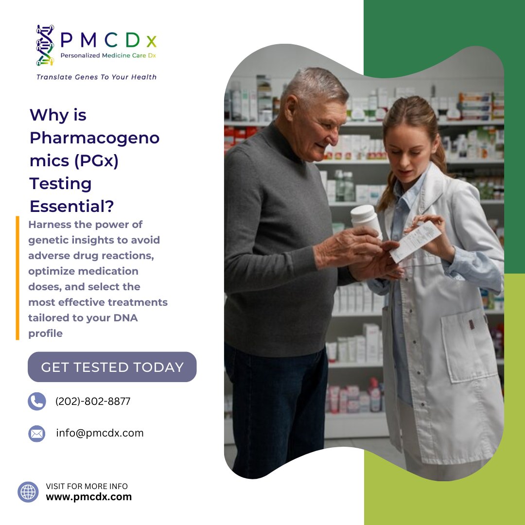 Unlocking Personalized Treatment with PGx Testing
🔍 Why is Pharmacogenomics (PGx) Testing Essential?

Harness the power of genetic insights to avoid adverse drug reactions, optimize medication doses, and select the most effective treatments tailored to your DNA profile.