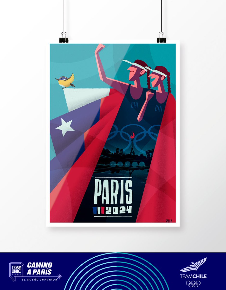TeamChile_COCH's tweet photo. ¡Y LOS GANADORES SOOOOOON! 🥁🥁🥁

Después de deliberar en una larga sesión 🗳️, nuestro jurado compuesto por Onlyjoke, Tukuart y Elena Ho seleccionó a los tres mejores afiches de nuestro primer Concurso de Diseño ✍️, Arte 🎨 e Ilustración 🏞️ del Team Chile 🇨🇱.

Las obras elegidas como finalistas son:

Diseño 1: “Paris Lights” - Matías Jaña
Diseño 2: “Los nuevos héroes de Chile” - Marco Sanhueza
Diseño 3: “Bon Voyage Team Chile” - Dani Vargas

¡Muuuuchas felicidades por su tremendo trabajo! 😍👏🏻🥳

Ahooooora, ustedes 🫨 serán los encargados de definir la posición final en el podio, votando en la encuesta de nuestro Instagram https://t.co/kwhNPUgHlg. Esta elección se extenderá hasta las 23:59 de este domingo 5 y el resultado definitivo será publicado el lunes 6.

🚨👀 Si no logran ver las opciones en Instagram, clickear en “Ver” o “Votar” para que se desplieguen las alternativas.

¡Todos a votaaaaar! 😬😬😬

#VamosTeamChile 🇨🇱