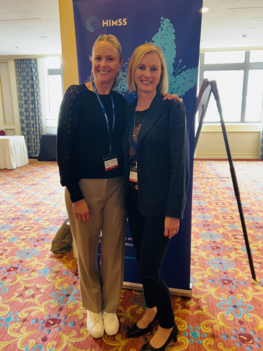 That’s a wrap! Sharing the importance of the #patientvoice with my friend Sarah Hamilton at #bchimss2024. Great learnings + connections ☺️
