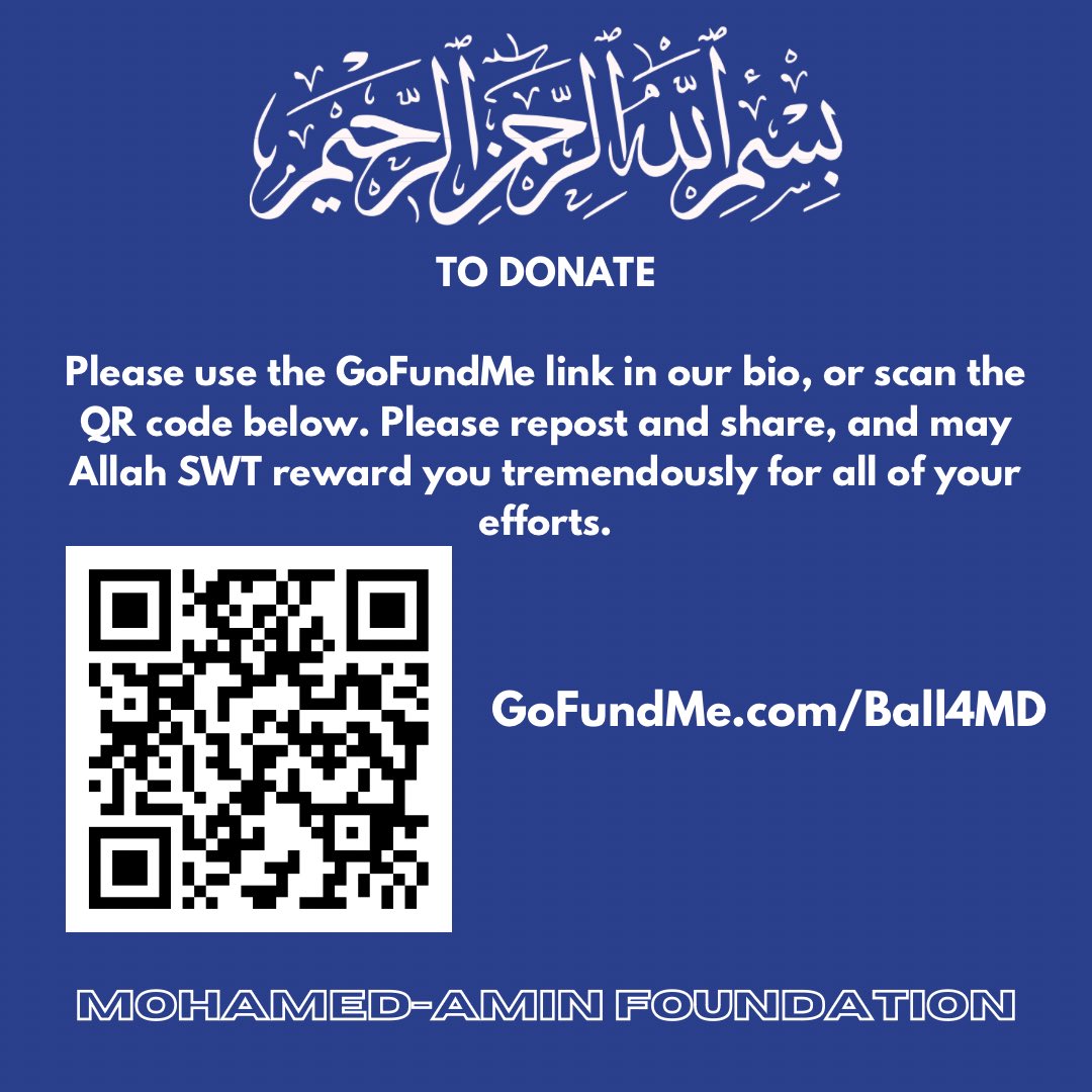 ahh__mad's tweet photo. a really young brother passed away very tragically and unexpectedly in our community. we sincerely ask if folks can donate to honor him and also so he can get ajar (good deeds). a rt also goes a far way. thank you &amp; jazak’Allahu khayrun 🤲🏽🩵

https://t.co/ClHw4W67tr https://t.co/56XI9QGccn