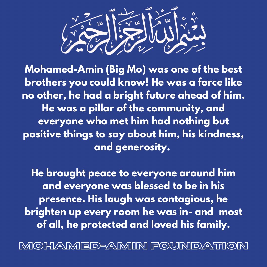 ahh__mad's tweet photo. a really young brother passed away very tragically and unexpectedly in our community. we sincerely ask if folks can donate to honor him and also so he can get ajar (good deeds). a rt also goes a far way. thank you &amp; jazak’Allahu khayrun 🤲🏽🩵

https://t.co/ClHw4W67tr https://t.co/56XI9QGccn