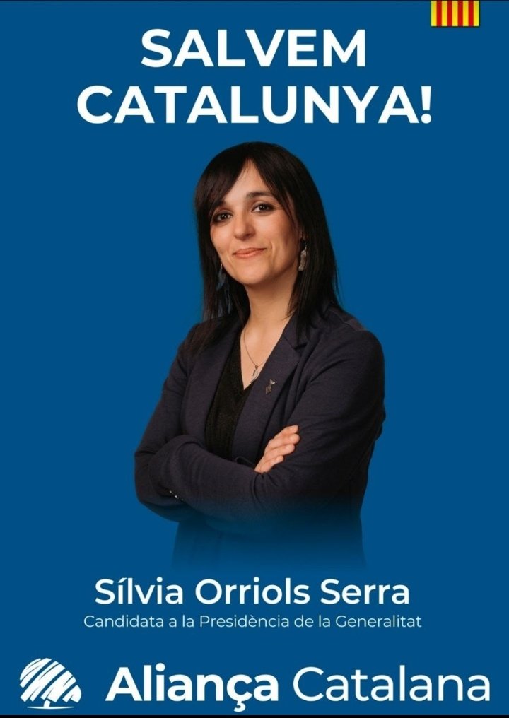 Això no va que si no mama Puigdemont, mamarà Illa. NO.

Això va d'aplicar el 1er d'Octubre i crear un Estat Català per als catalans; pel català; per a la gent honrada i treballadora; per les famílies i pels drets de les dones; per la seguretat.

Si tb penseu així, hem de votar AC