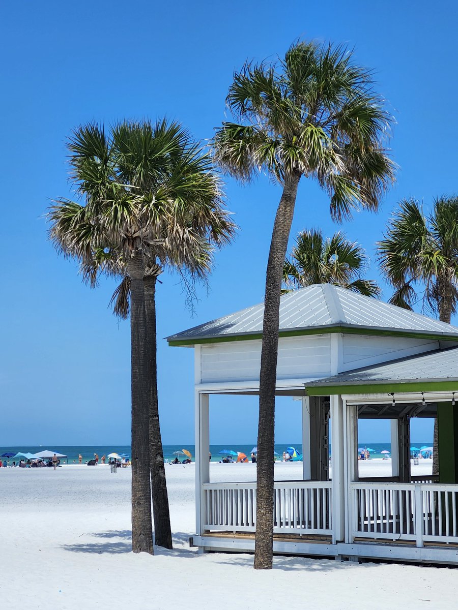 Clearwater Beach was spectacular today. Had the grouper sandwich at Frenchy's Rockaway Grill, so good.