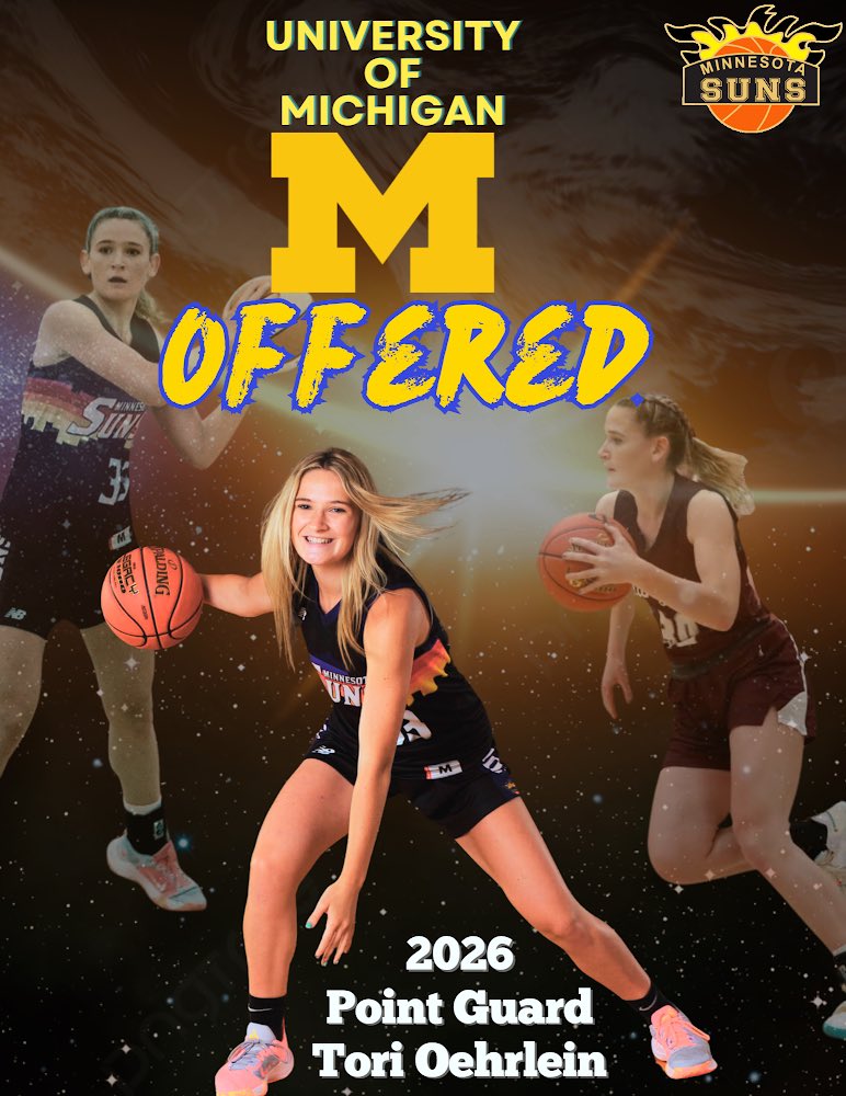 Congrats to 2026 @OehrleinTori on earning and offer from the University of Michigan.