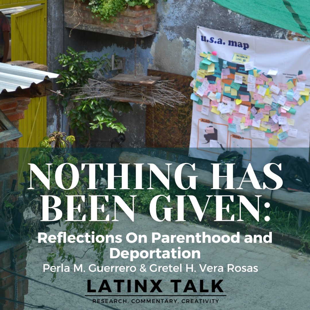 Check out this thought-provoking piece by Perla M. Guerrero and Gretel H. Vera Rosas, the first installment in the Coerced Return Series! latinxtalk.org/2024/05/01/not…