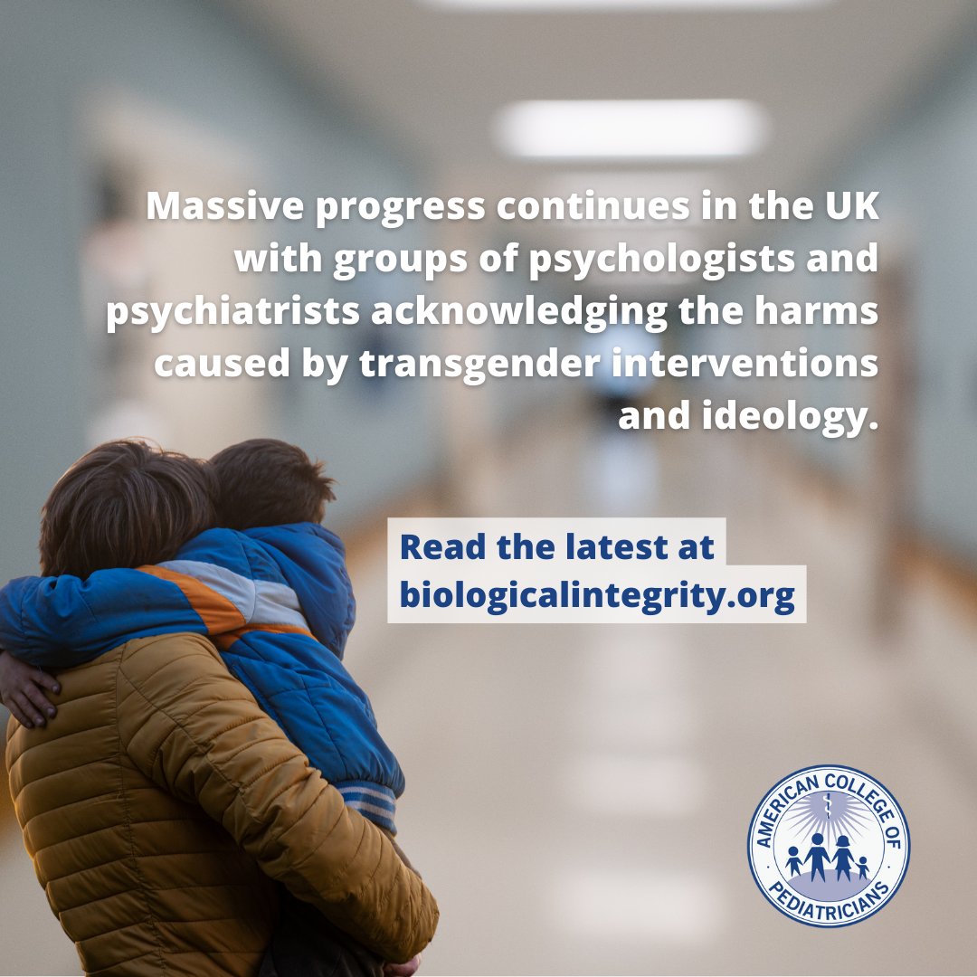 UK psychologists apologize, the ESCAP releases a statement, 'chestfeeding' term to be banned, and more from the Biological Integrity Week In Review: biologicalintegrity.org/week-in-review…