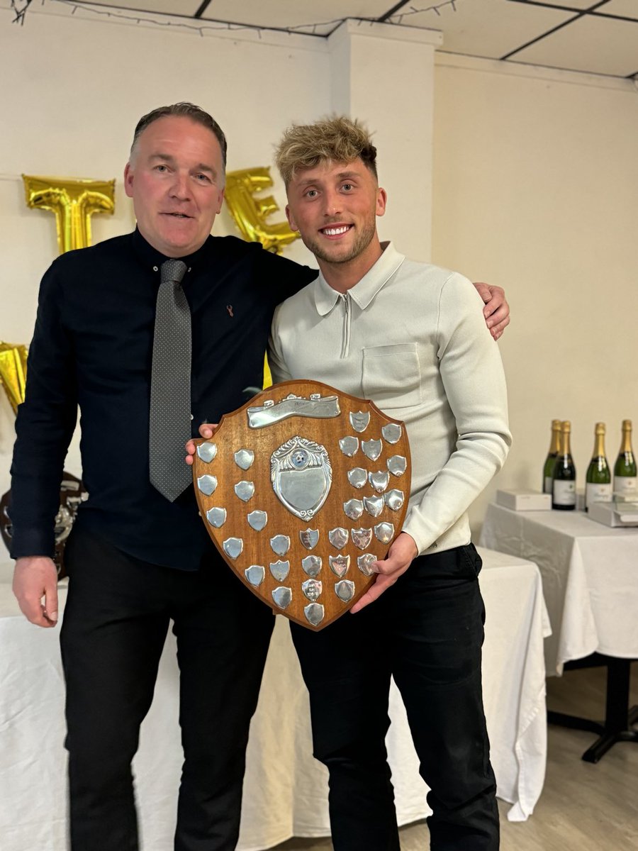 vivcurtis's tweet image. ⁦@tivertontownfc⁩  Supporters Player of the Year ⁦@jackricey_⁩  💛⚽️💛