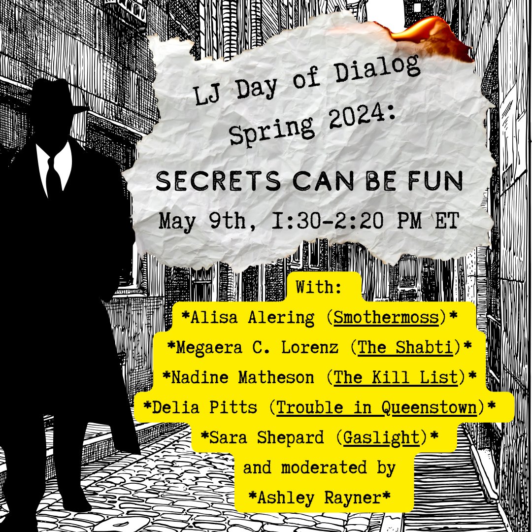 #LJDOD is NEXT WEEK! It's free and anyone can register. Look for me at the Secrets Can Be Fun panel on May 9th 1:30-2:20 PM ET. This is going to be so much fun! @ITWDebutAuthors @CamCatBooks @LibraryJournal