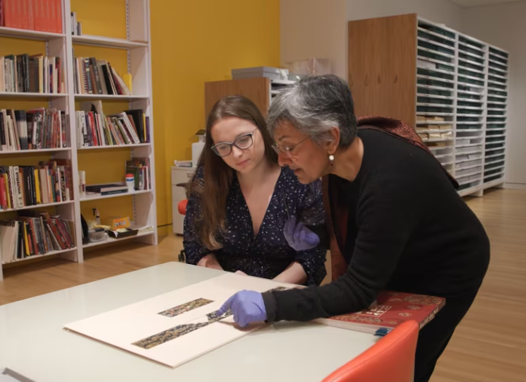 Micro Exhibition: Silk in Byzantium | GW Museum and Textile Museum | A selection of fragments that tell the story of how silk became one of the major commodities of the Byzantine Empire [VIDEO] vimeo.com/928086568 #museum #silk #textiles #Byzantium