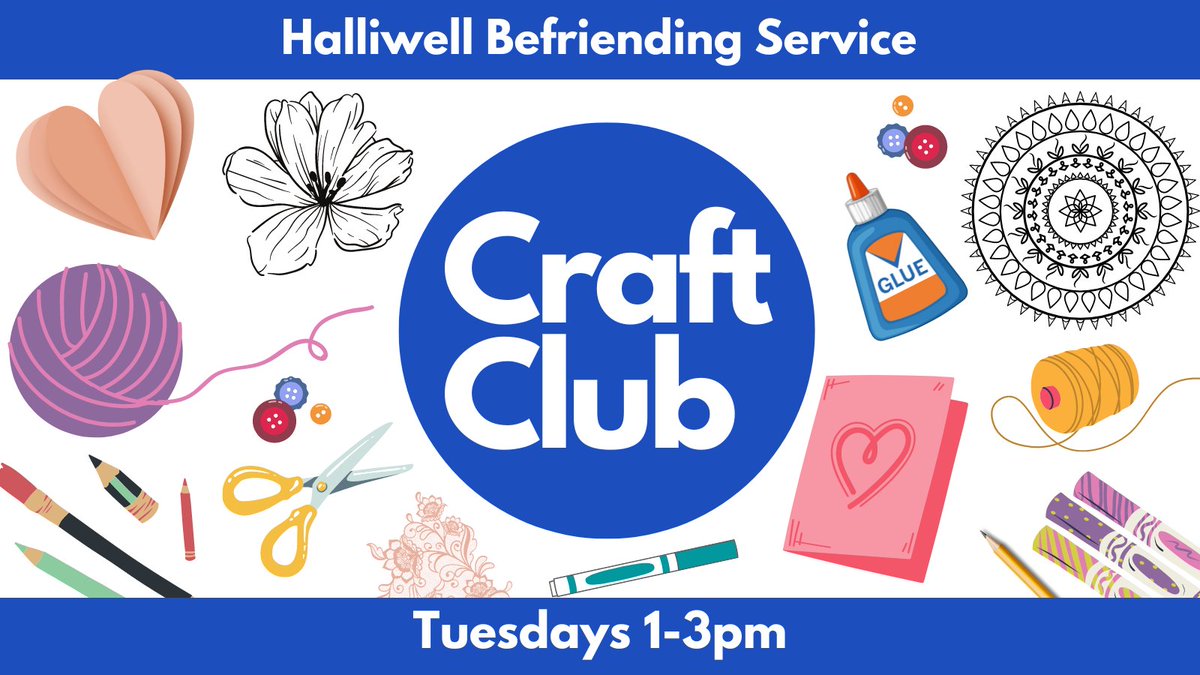 Looking for a new project, or just somewhere to go and chat? @HalliwellBefri1 will be running their craft club as usual this Tuesday. No need to book, just come along , or if you would like more details ring the office on 01204 840808 #craftclub #seniors #newskills #newprojects