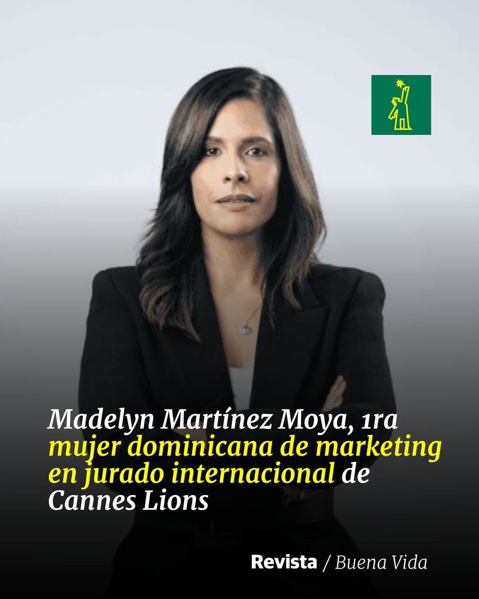 🧑‍💻 |#BuenaVidaDL| Madelyn Martínez Moya, 1ra mujer dominicana de marketing en jurado internacional de Cannes Lions

🔗ow.ly/B1YW50RwiyK

#DiarioLibre #MadelynMartínezMoya #Marketing #CannesLions