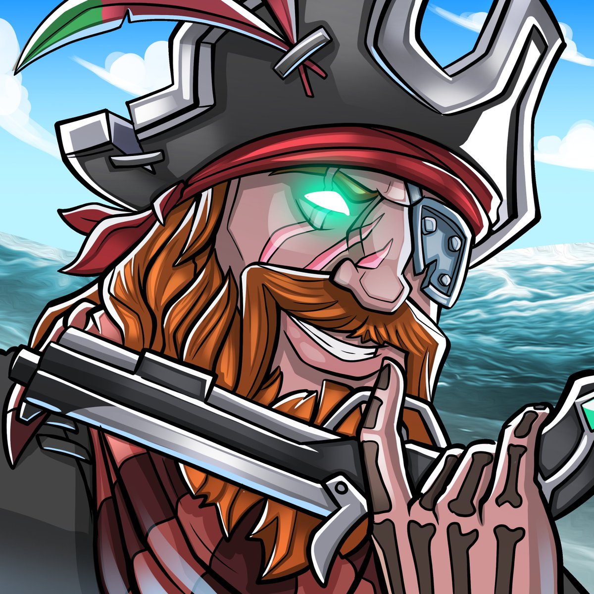finished drawing! Commission for @HitboTC #SeaOfThieves #BeMorePirate