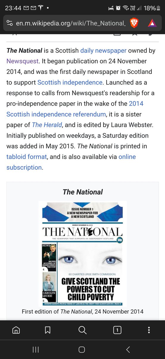 @Dunoonargyll @ScotNational Sister paper of that stanch independence supporting paper the herald and Newsquest based in London