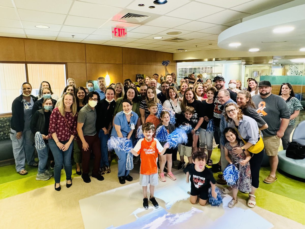 Section17Media's tweet photo. 🔔 🔔 We are so pumped for @tbkennedy22’s son, Harrison, completing chemo and officially beating cancer! It’s been 3 and a half years, and it was so cool to see him completely done with treatments! #HarrisonStrong https://t.co/D66xV0XoLx