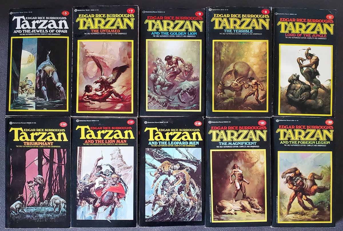 I came across 10 Tarzans from the Ballantine series, all in perfect condition. 👍😀
