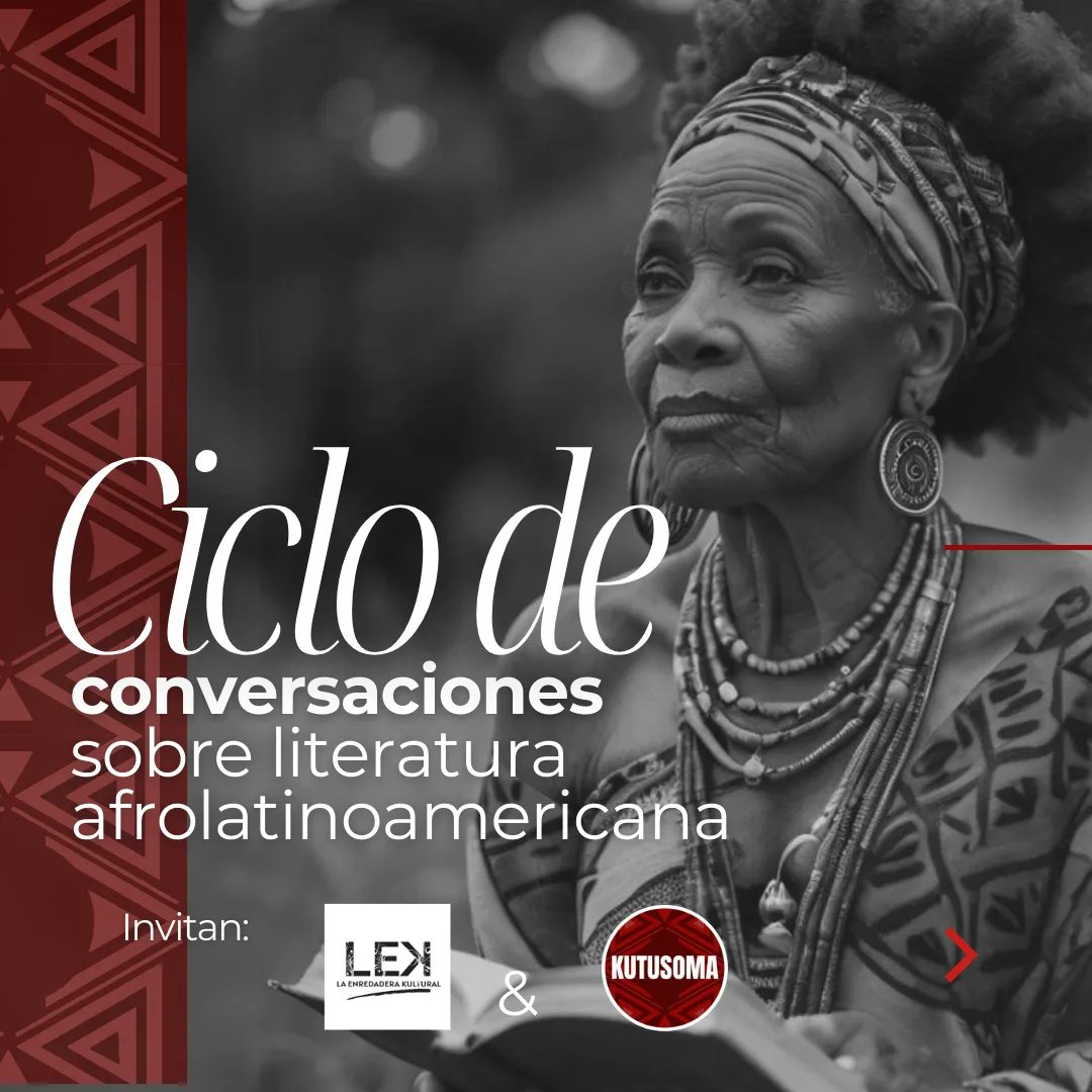 Kutusoma_'s tweet photo. Les dejamos un hilo de 4 maravillosas conversaciones sobre literatura afrolatinoamericana que vamos a tener en La Enredadera Kultural desde mañana. https://t.co/35xMGgUTsU