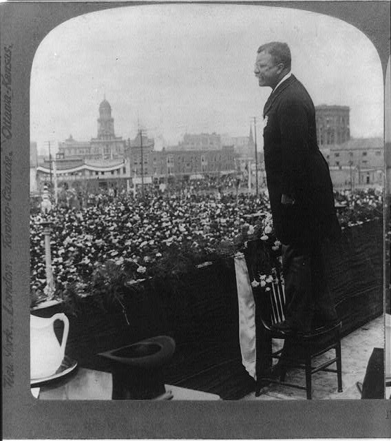#OTD in 1903, President Roosevelt spoke in Denver, CO. “For my fellow countrymen, you can never afford to forget at one moment that in the long run anything that is of benefit to one part of our Republic is of necessity a benefit to all the Republic.” presidency.ucsb.edu/documents/rema…