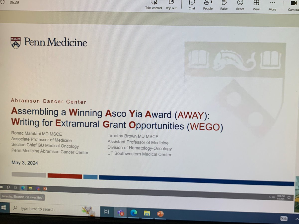 Excited to continue our fellow's ASCO YIA grant writing workshop, now as a collaborative effort between @PennCancer and for the first time so far, @utswcancer . @Ron_cology gets the credit for leading this effort. Lets hope we can inspire the next gen of cancer researchers