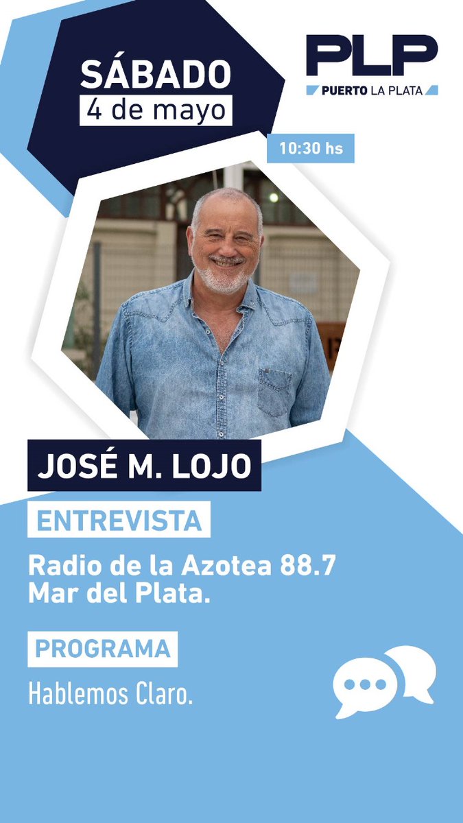 🎙Mañana desde las 10.30, nuestro presidente @PepeLojo estará hablando sobre la actualidad portuaria en Radio de la Azotea. radiodelaazotea.com.ar