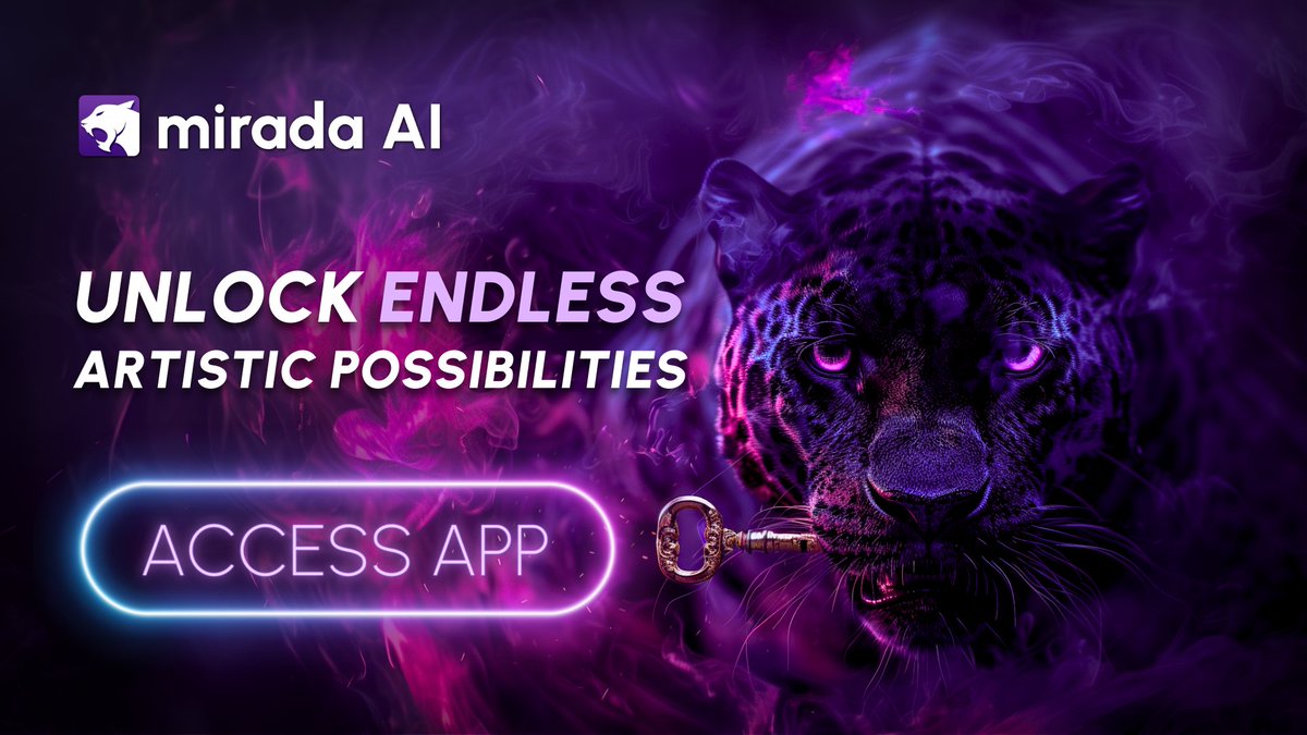 ✔️ Advanced language model chat
✔️ Image generation 
✔️ Telegram & Discord bots
✔️ Developer-friendly SDK & API
✔️ Sentinel - AI community moderation
❓️ What's next? 

Discover Mirada AI here 👉 mirada.ai

#DecentralizedAI #BlockchainAI #MiradaAI $MIRX