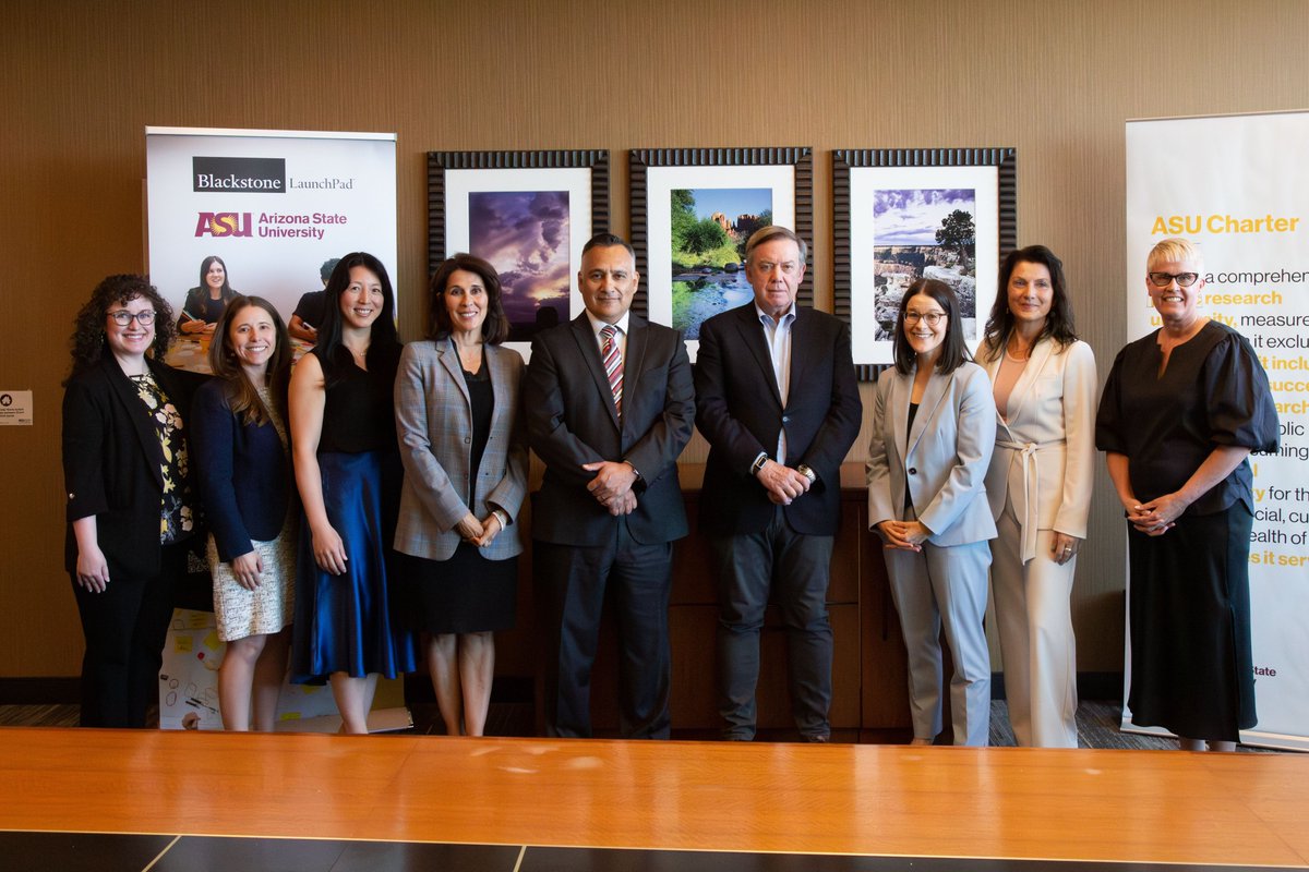 Delighted to witness the launch of the Blackstone Launchpad program—a testament to ASU's commitment to fostering innovation and entrepreneurship at the university. Grateful for the dedicated efforts and philanthropic support behind this initiative. lnkd.in/gwKkJcPh