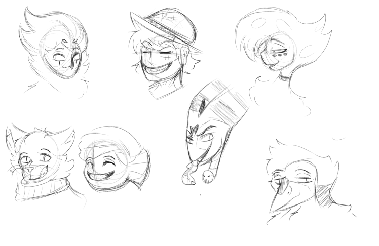 zuzulazuliarts's tweet photo. Sketches of favorite characters my diamonds according to my personality
#HazbinHotel
#HelluvaBoss
#ONEPIECE
#Modecai
#Gumball
#Darwin https://t.co/AgUTw45se4