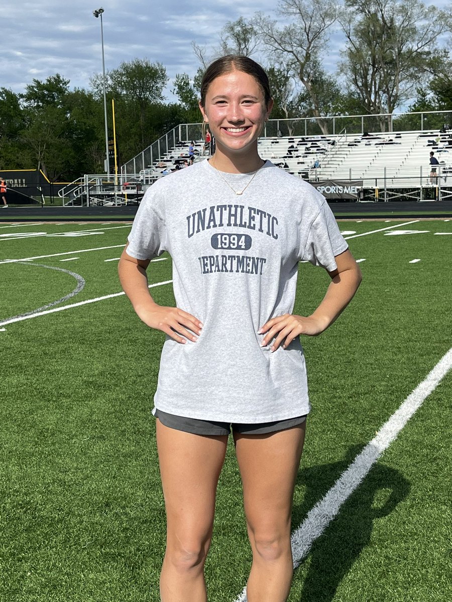 With her run of 25.79 in the 200 last night, Danika breaks the 50 year old school record of 26.2!!  ⚡️ ⚡️