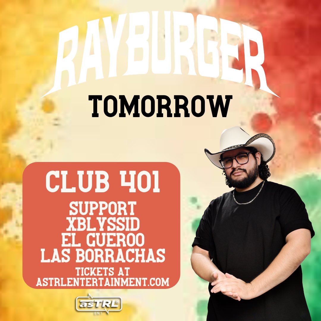 astrlent's tweet photo. TOMORROW NIGHT🚨
Pull up to Club 401 for our Cinco De Mayo celebration featuring @yorayburger 💃🇲🇽

Tickets live at the link in bio 🔗 https://t.co/6sIQPRDeE8