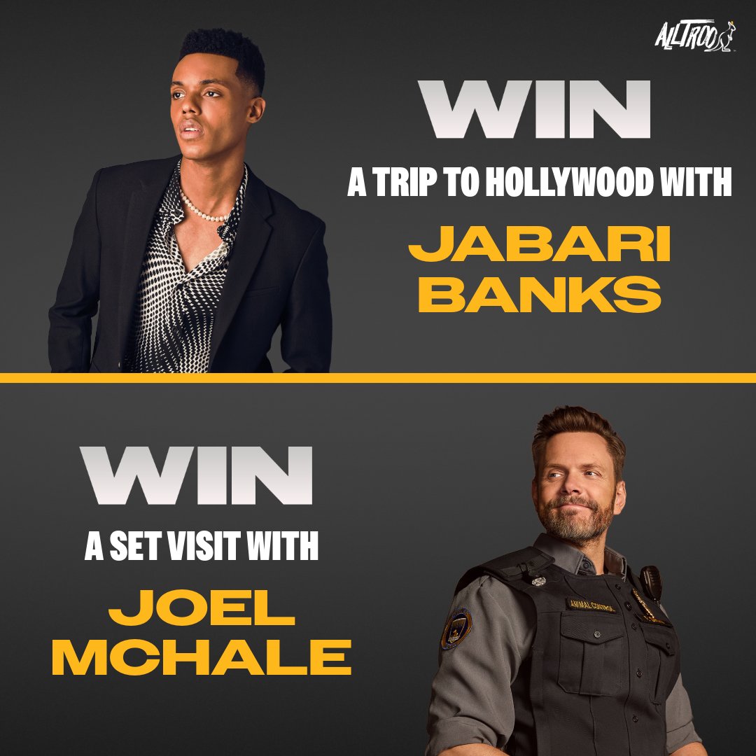 We’ve got some TV show stars in our midst! You have the chance to win ultimate VIP experiences with Jabari Banks & @joelmchale. Visit alltroo.com/rallies to learn more.