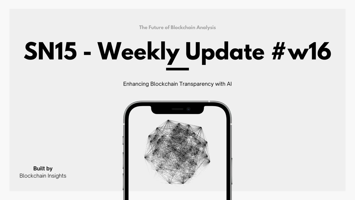Blockchain Insights Weekly Update: Focus on Preparation for Testnet and Alpha Chat App Release ⚙️ This Week's Focus: The Blockchain Insights team has been laser-focused on preparing for the upcoming testnet and alpha chat app release, gearing up to showcase their innovative…