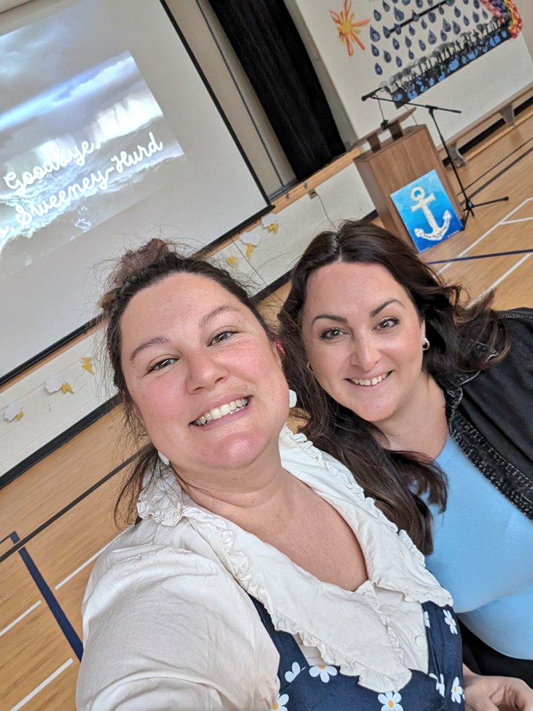 Ready for our goodbye Mrs. Sweeney-Hurd assemblies! Once a Stormy always a Stormy! ⛈️💙