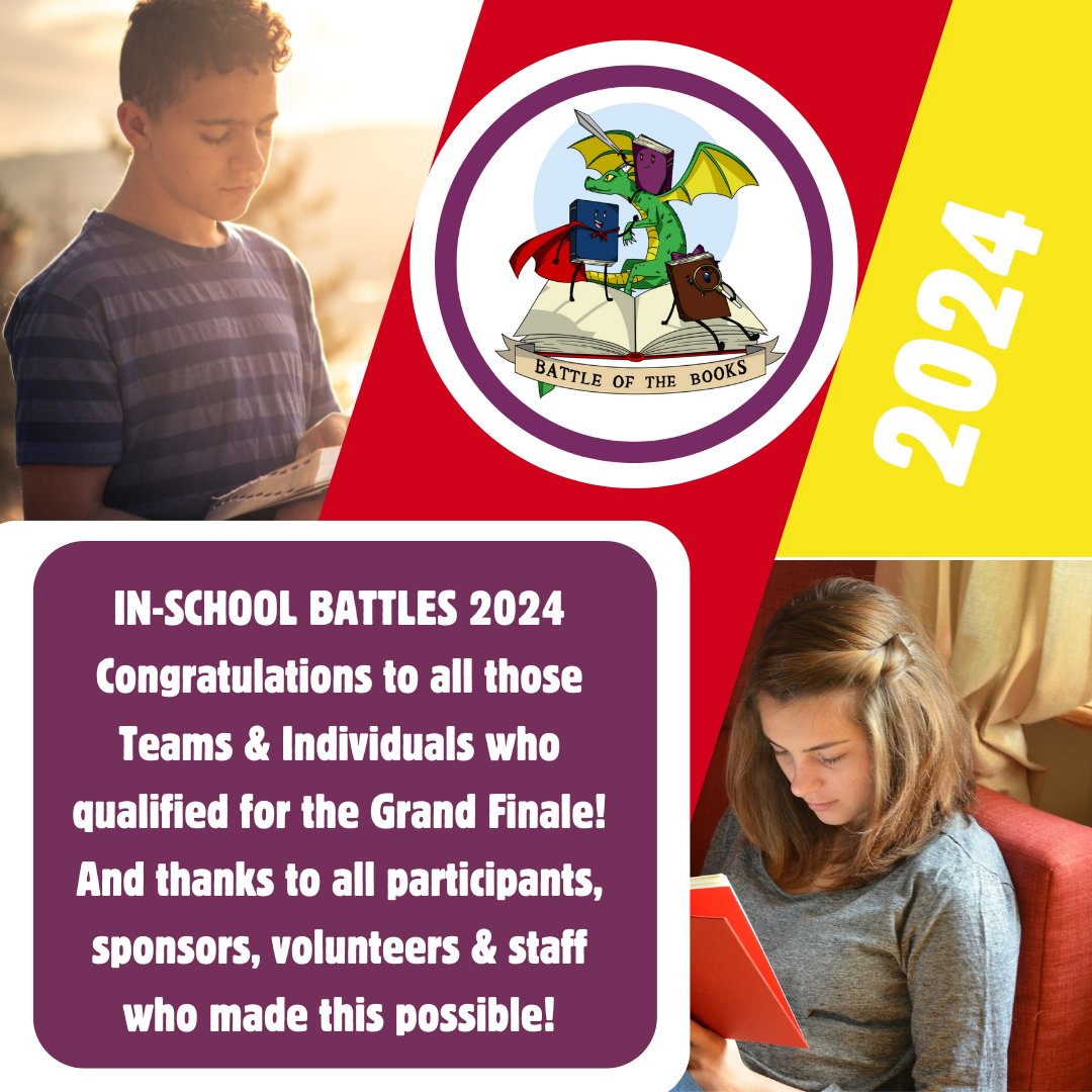DraytonVLibrary's tweet photo. Find the results of the In-School Battles here: https://t.co/q5CWgl4cNZ https://t.co/UE9FlEzEhc