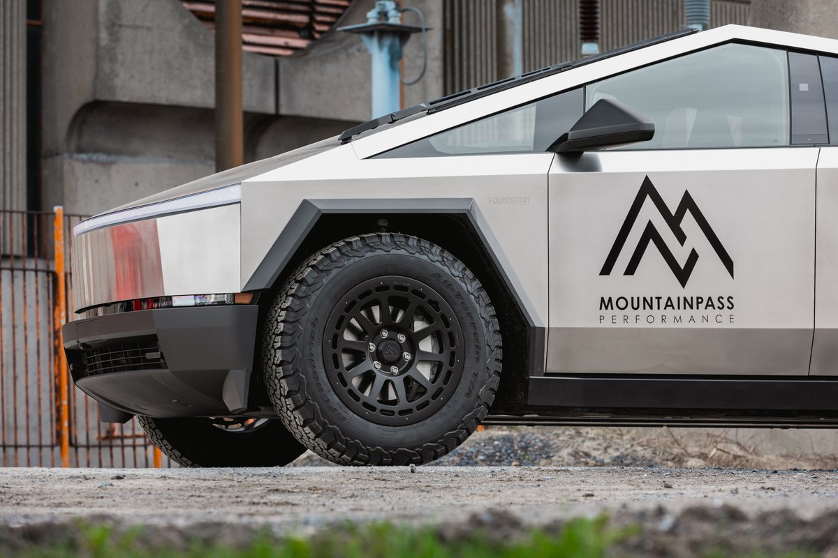 We just got our hands on one of the first Cybertrucks in Canada, and we've already fit it with our new 'MEGA TERRA' wheels. Suitable for use on Earth, Mars, and any other planets with a gravity below 4x Earth. #cybertruck #tesla #evtruck #neverstoptuning