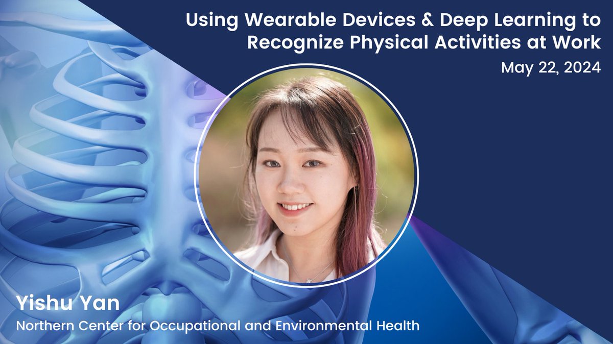 Meet Yishu Yan, a PhD candidate at UC Berkeley's own UC Human Factors & Ergonomics Lab! Her research focuses on quantifying physical exposures & activities, which she will discuss in her presentation on May 22th. coeh.berkeley.edu/24ew0522 #MachineLearning #Biomechanics #ERCWebinar