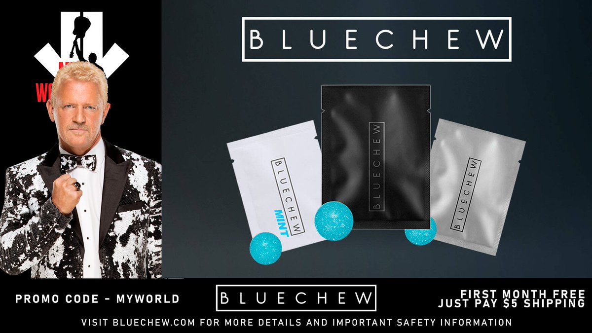 Go back to being THE STIFF ONE in the bedroom when you use @BlueChew! Try BlueChew FREE when you use our promo code MYWORLD at checkout--just pay $5 shipping! 💙 Bluechew.com