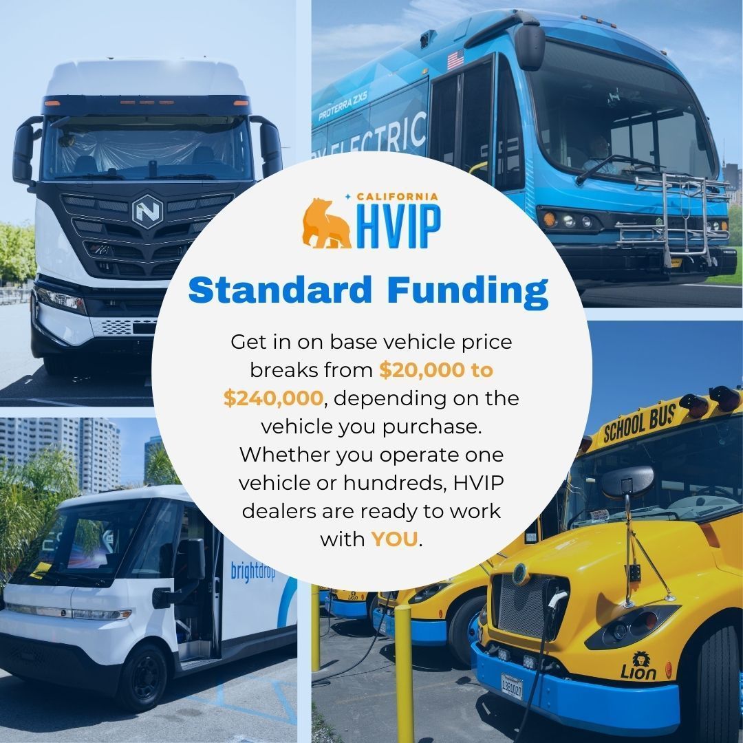 Did you know Standard HVIP is still accepting voucher applications?! If you thought it was too late to switch to #ZeroEmission... THINK AGAIN! Now is the perfect time to get started - check out all the HVIP-eligible vehicles 🚛👉 buff.ly/3Z5SQfq