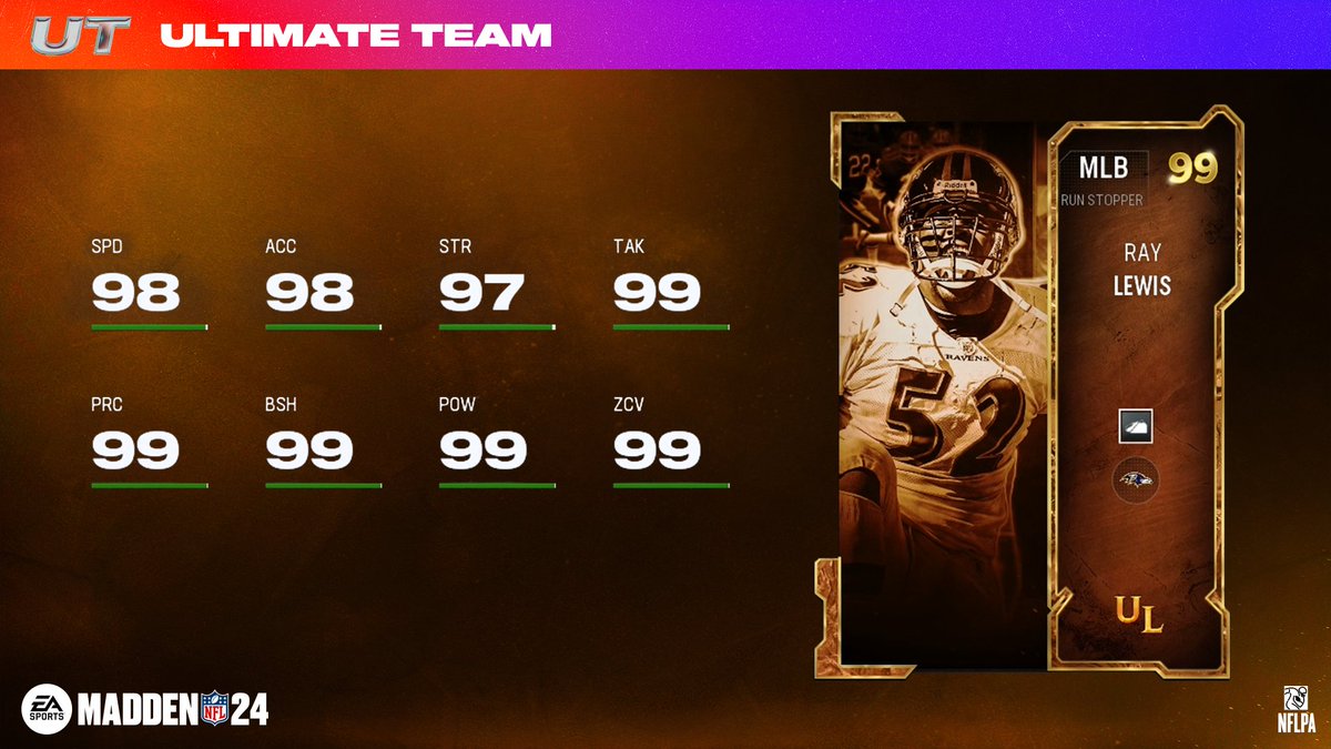 All-Pro & Super Bowl Champion Mike Reinfeldt, Adrian Peterson and Ray Lewis are dropping tomorrow in Ultimate Legends 🏆 #Madden24