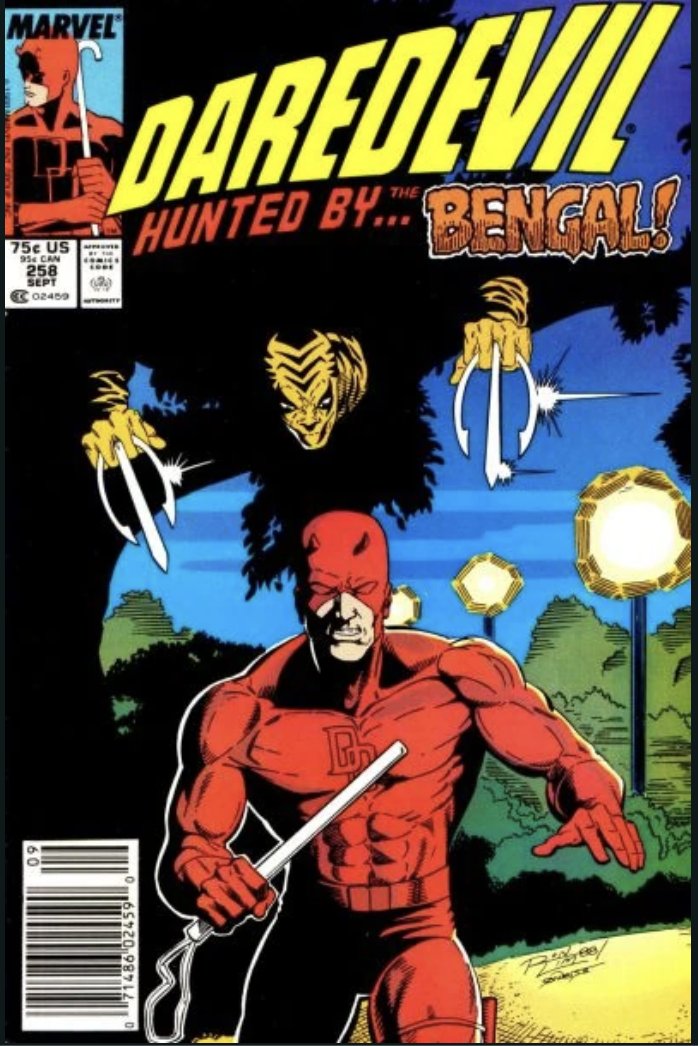 On #ThisDayInSupervillainHistory 36 years ago, the Bengal made his debut in Daredevil #258. Driven by revenge, the veteran martial arts master sought to target those responsible for wiping out his village during the Vietnam War.