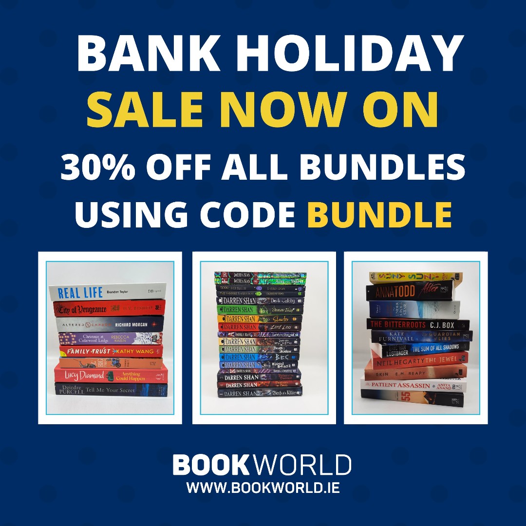 Our Bank Holiday Sale starts today!!
We've got lots to come this weekend and we're kicking it all off with 30% OFF all bundles using code BUNDLE at bookwold.ie